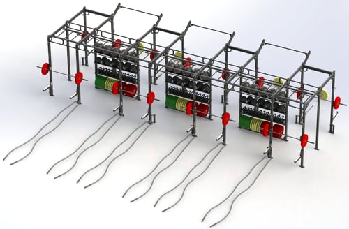 XTC, 8x34 Double-Sided; 8 Squat Stations with Shelves-1